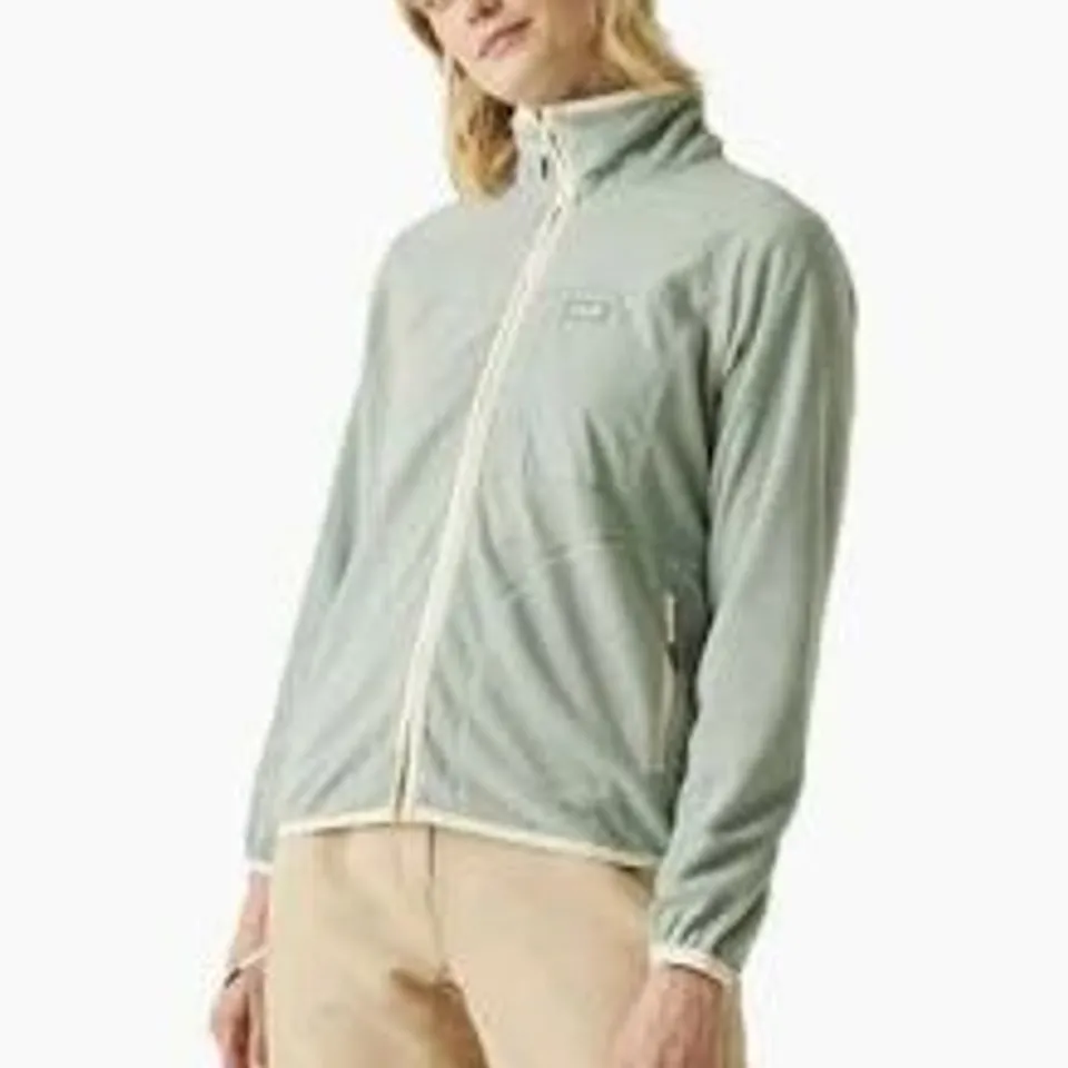BRAND NEW REGATTA LILANA FULL ZIP WOMENS FLEECE - LIGHT VANILLA & GLACIE - UK 8