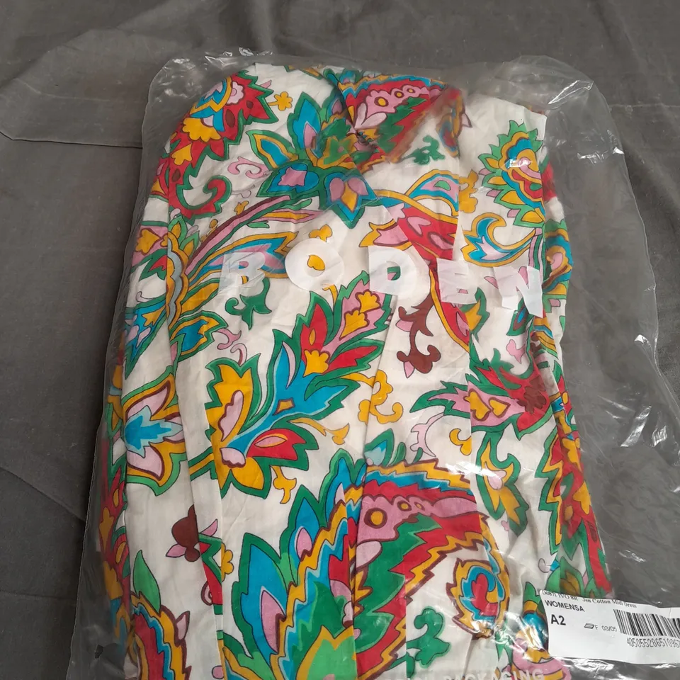 BODEN JEN COTTON MIDI DRESS SIZE 8R