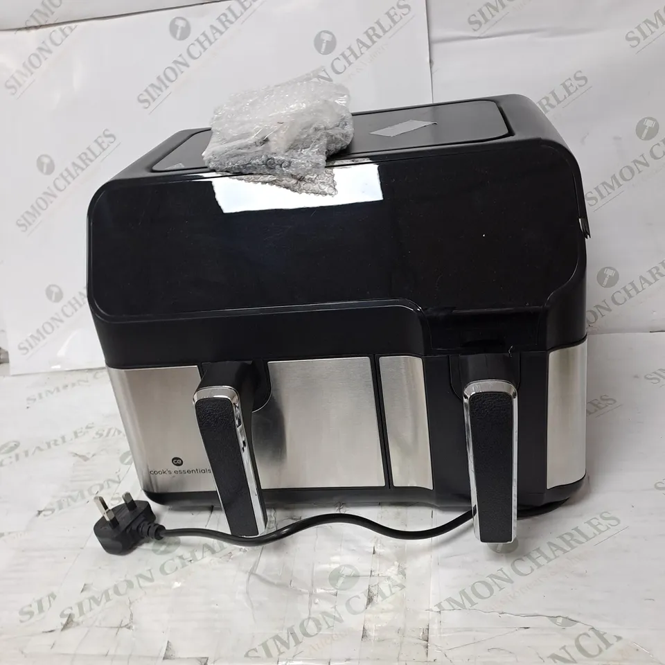 BOXED OUTLET COOK'S ESSENTIALS DUAL AIR FRYER