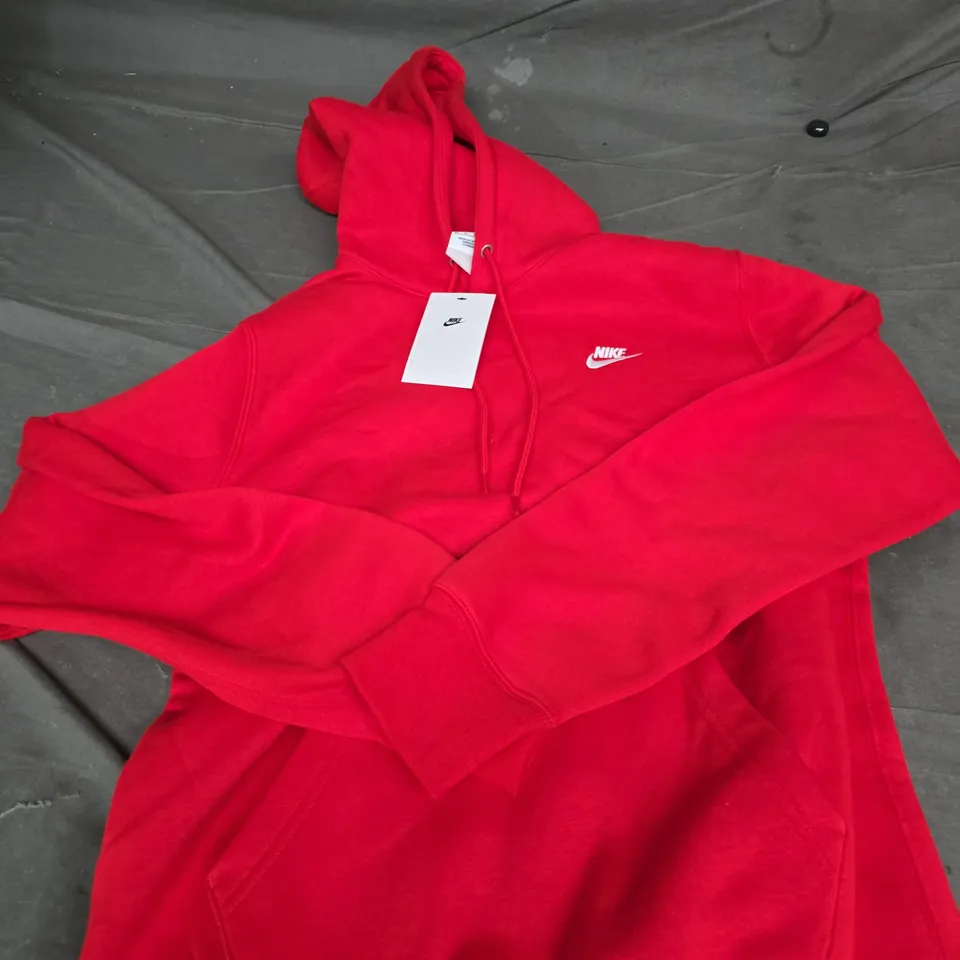 NIKE MEN'S RED HOODIE, UK XS 