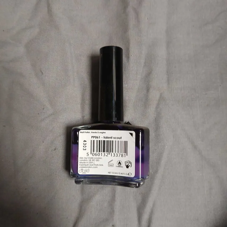 BOX OF APPROXIMATELY 60 CIATÉ LONDON PAINT POTS NAIL POLISH – TALENT SCOUT (PURPLE) -NO EXPIRY DATE SHOWN