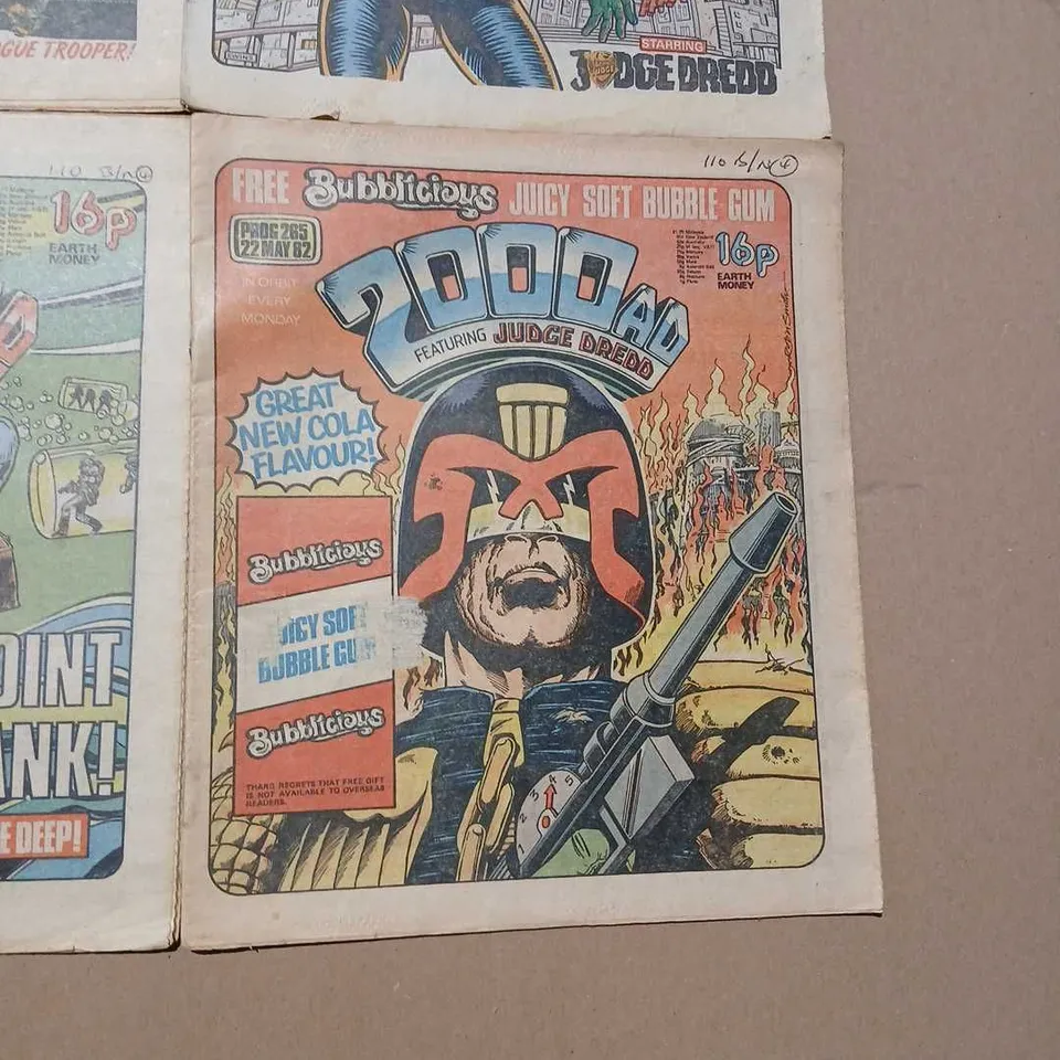 2000AD – SET OF 6 VINTAGE UK WEEKLY COMICS (1982)