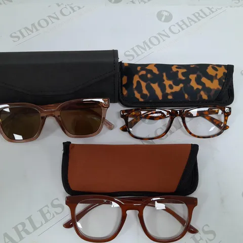 HUMMINGBIRD SUNGLASSES AND READING GLASSES IN TAN 
