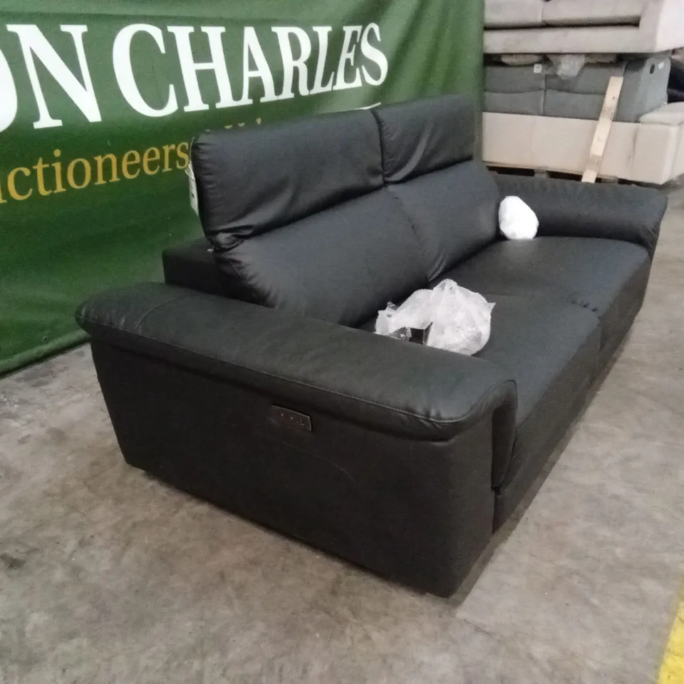 LORENZA 3 SEATER LEATHER/FAUX LEATHER POWER RECLINER RRP £1249