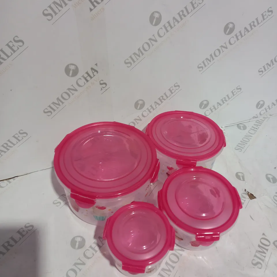 Lock & Lock 4 Piece Printed Container Set