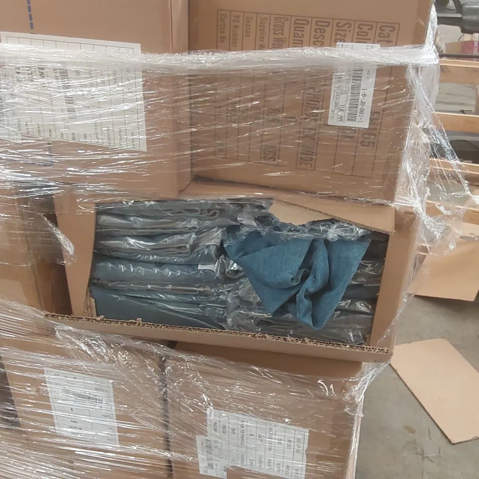 PALLET CONTAINING APPROXIMATELY 300x BRAND NEW ASSORTED DESIGNER SHOES AND CLOTHING ITEMS INCLUDING: SIMPLY BE SHOES, JULIPA JEANS ECT