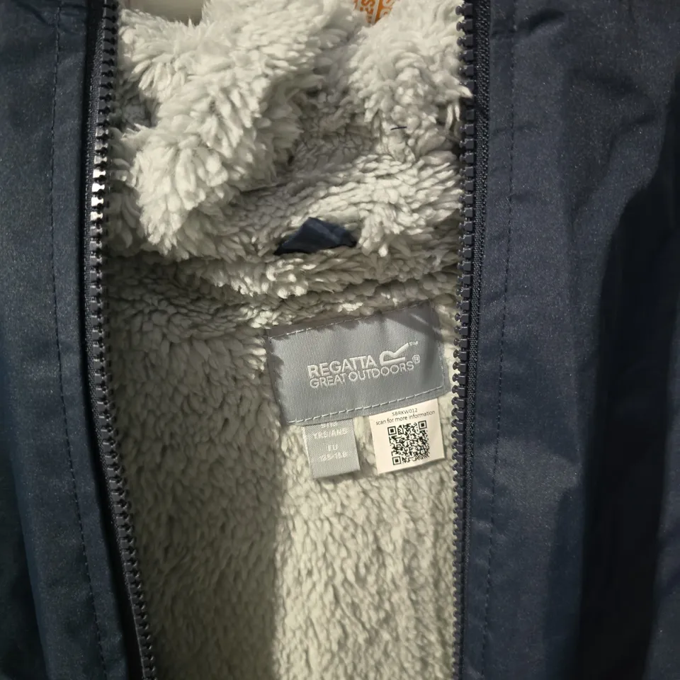 REGATTA HYDRAFORT KIDS' NAVY JACKET – UK 9-13 YEARS