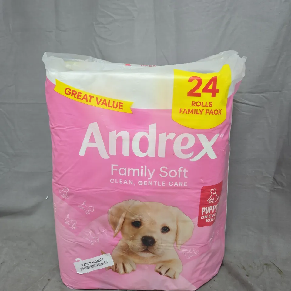 ANDREX FAMILY SOFT TOILET TISSUE – 24 ROLL FAMILY PACK