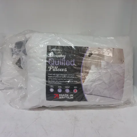 LOT OF 2 PAIRS OF COMFYTEX LUXURY QUILTED PILLOWS