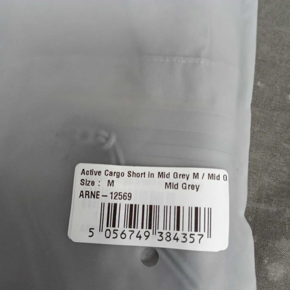 ARNE ACTIVE CARGO SHORT – MID GREY, SIZE M (MEN'S)