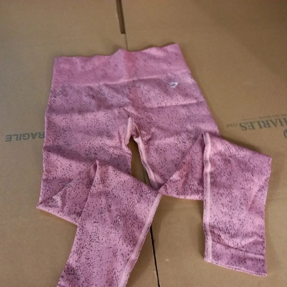 GYMSHARK PINK TRAINING LEGGINGS - M