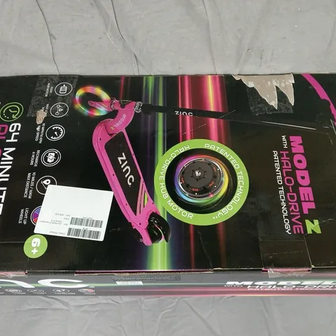 BOXED ZINC MODEL Z KIDS ELECTRIC SCOOTER - PINK 