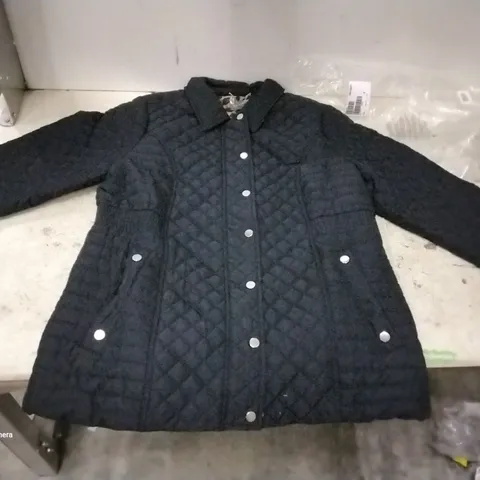 BOX OF 8 BRAND NEW RUTH LANSFORD BLACK QUILTED COATS SIZE 18