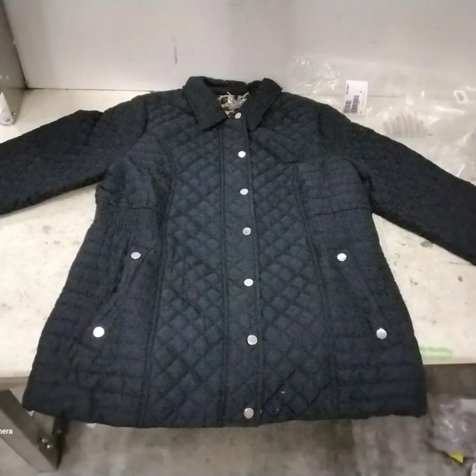 BOX OF 8 BRAND NEW RUTH LANSFORD BLACK QUILTED COATS SIZE 18