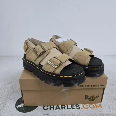 DR MARTENS ZEBZAG SCANDAL SAVANNAH TAN UK 5 BOXED