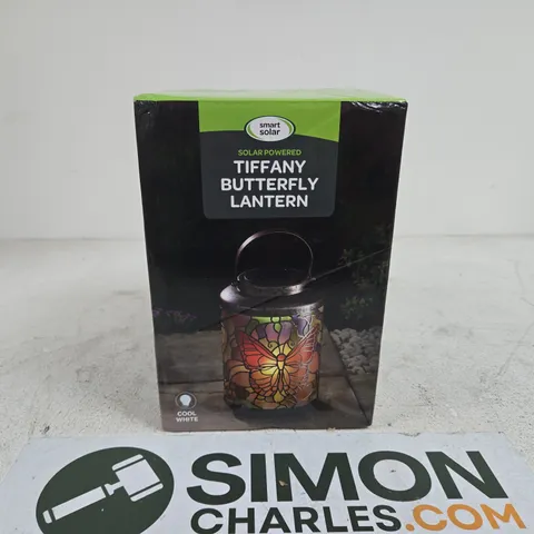 SMART SOLAR TIFFANY BUTTERFLY LANTERN BOXED