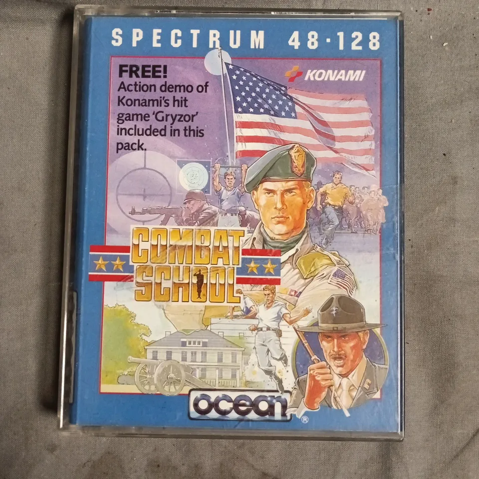 COMBAT SCHOOL FOR SPECTRUM 48.128 RETRO VIDEO GAME 
