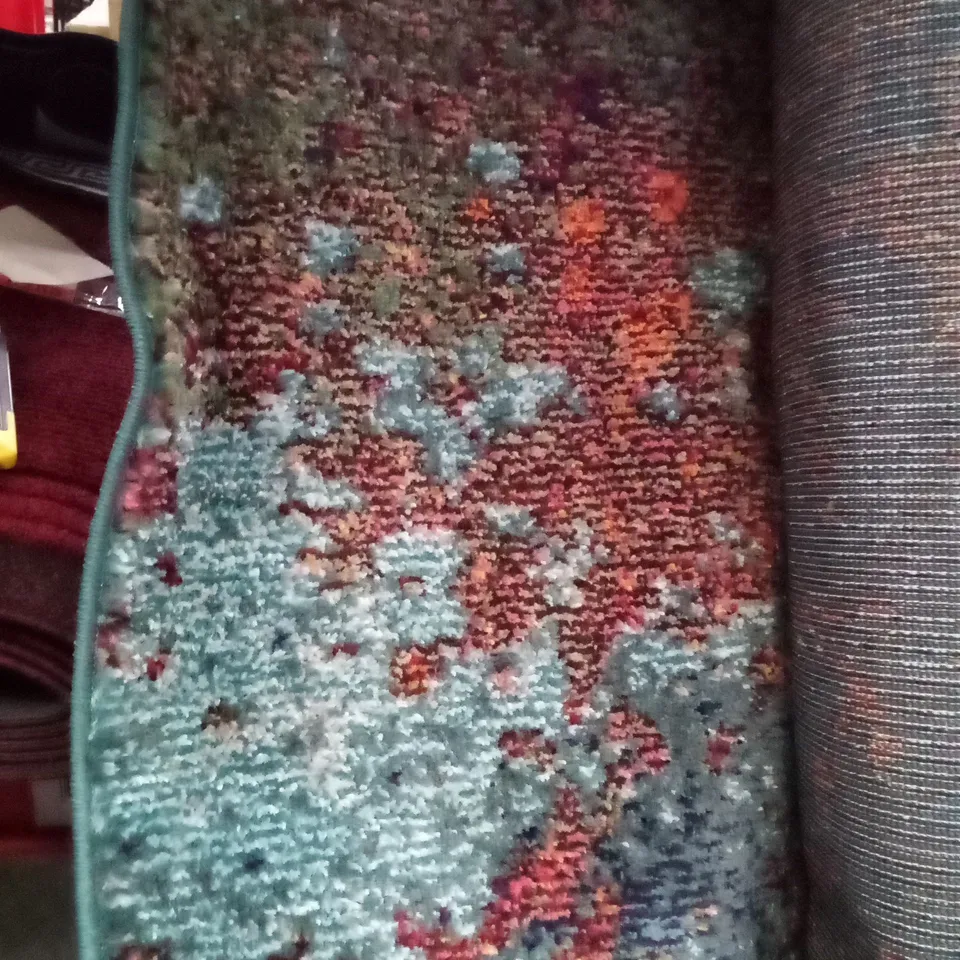 BAYPORT BLUE/ORANGE/RED AREA RUG 160X220CM