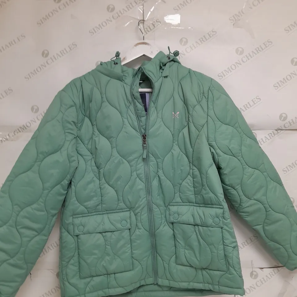 CREW CLOTHING COMPANY TURQUOISE SIZE 14 PUFFER