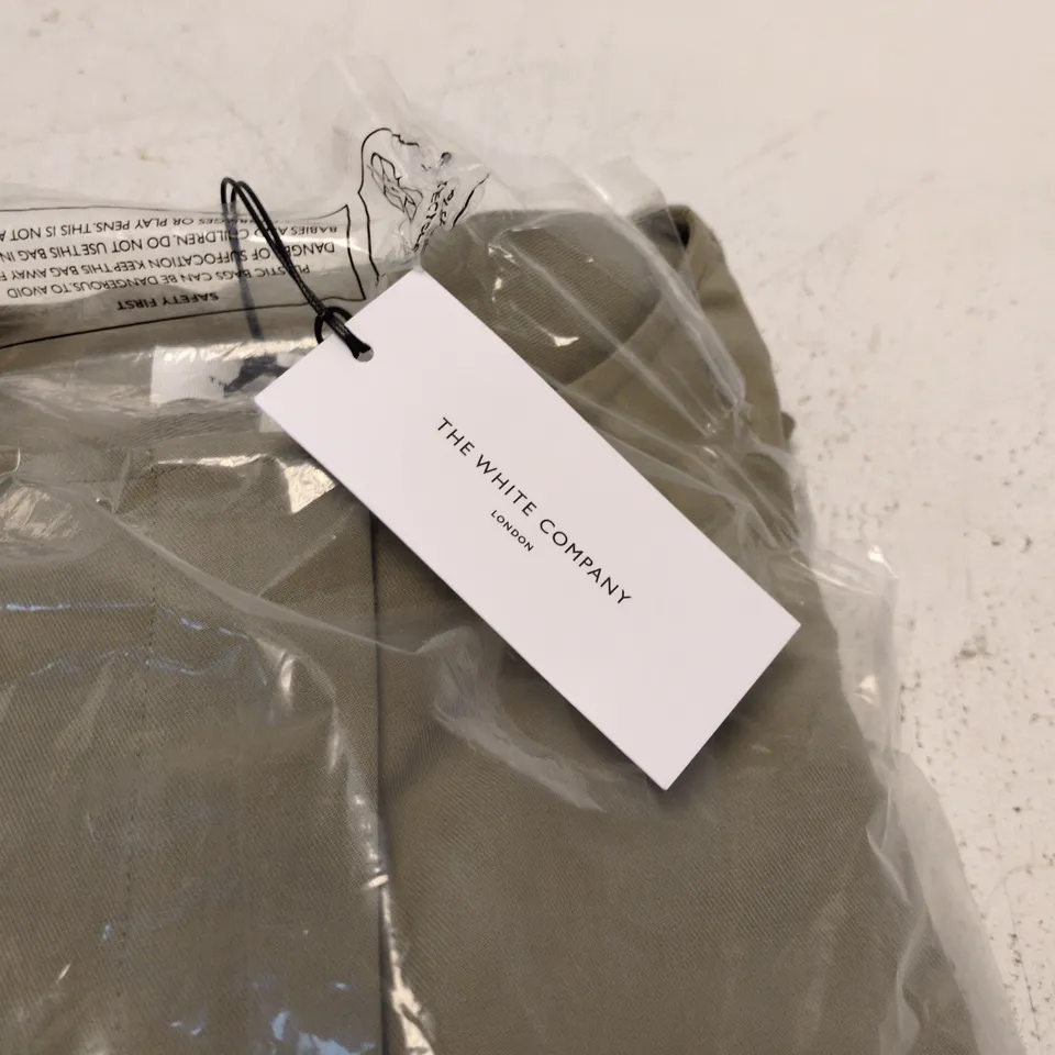 THE WHITE COMPANY RELAXED JUMPSUIT WITH DRAWSTRING WAIST – MIST GREEN, SIZE M