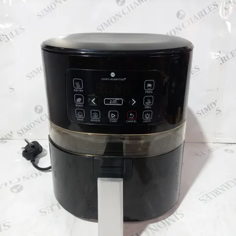 BOXED COOK'S ESSENTIALS 4L AIR FRYER IN BLACK