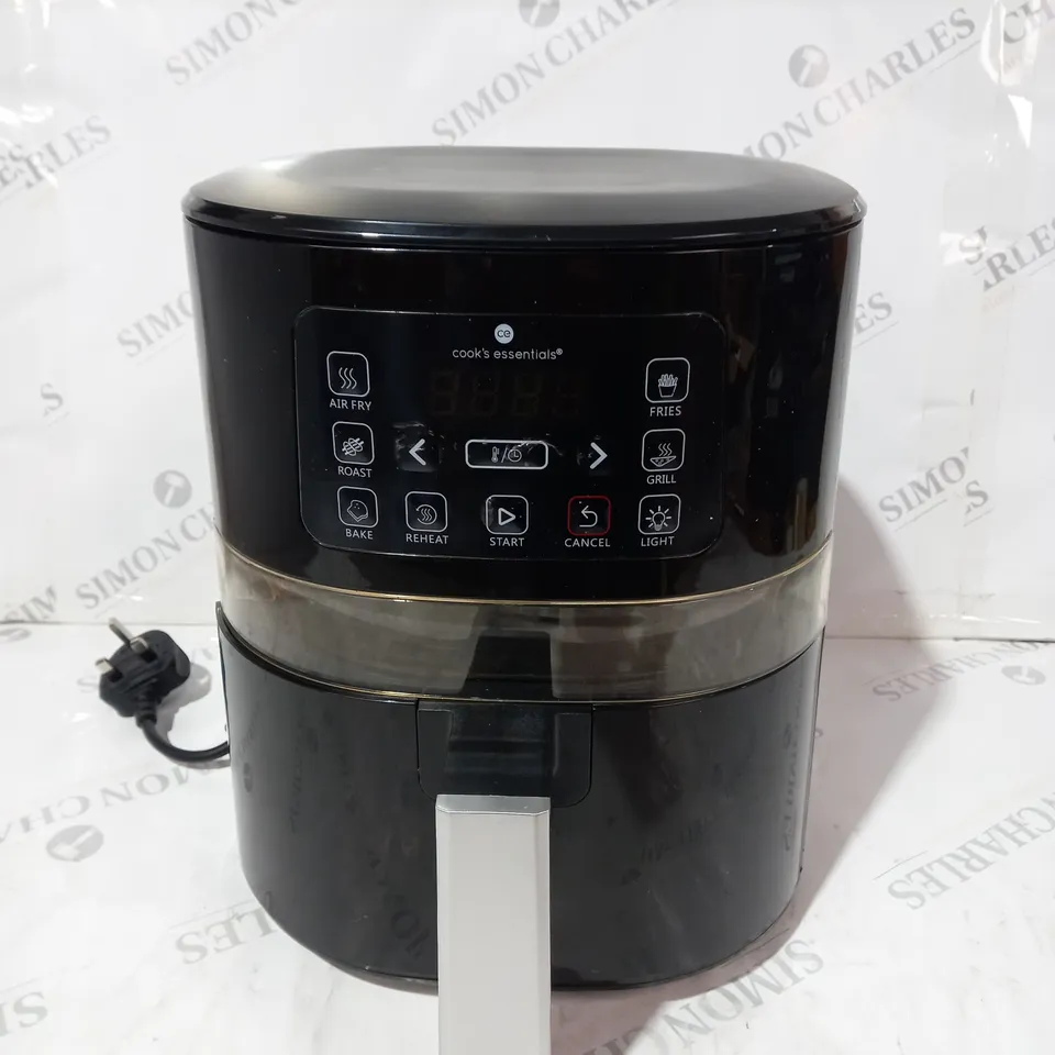 BOXED COOK'S ESSENTIALS 4L AIR FRYER IN BLACK