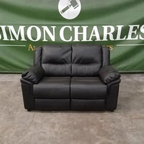 ALBION LUXURY FAUX LEATHER HIGH BACK 2 SEATER SOFA