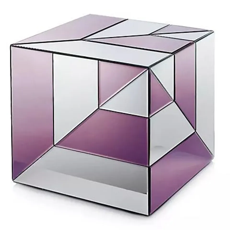 JM BY JULIEN MACDONALD TWO TONED CUBE PLUM AND SILVER