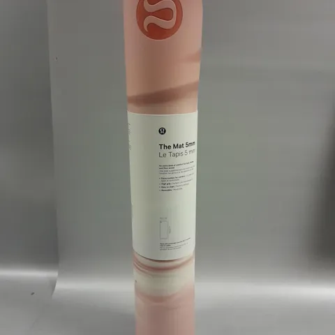 BOXED LULULEMON THE MAT YOGA MAT - 5MM PINK PASTEL