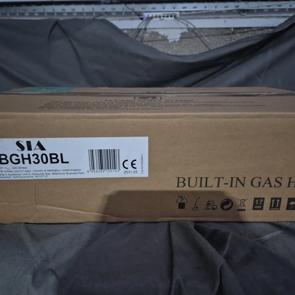 SIA BUILT-IN GAS HOB BGH30BL – 2 BURNER, BOXED