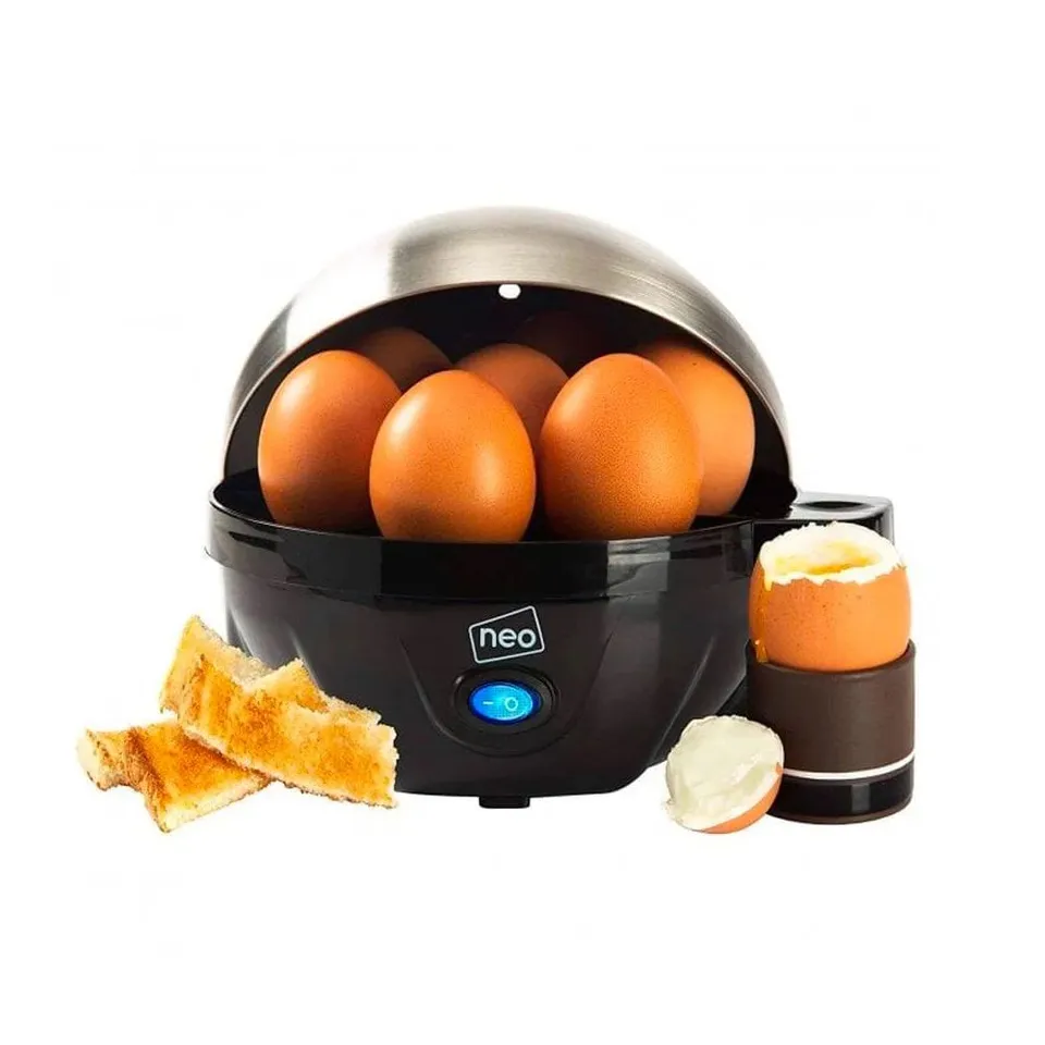 NEO 3 IN 1 EGG BOILER IN BLACK AND SILVER