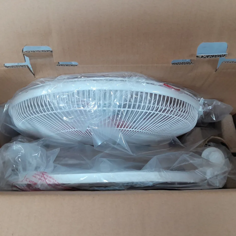 BOXED JOHN LEWIS 16" 2 IN 1 DESK AND PEDESTAL FAN