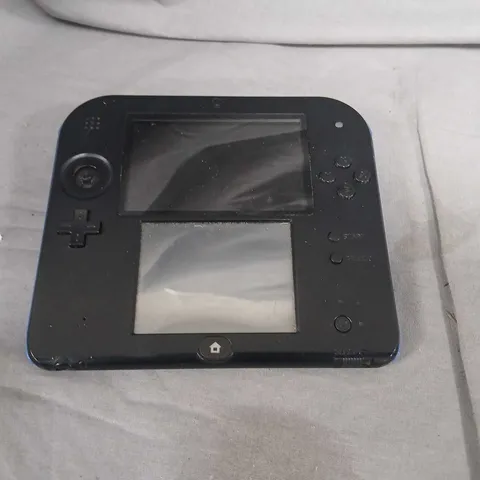 NINTENDO 2 DS HANDHELD GAME CONSOLE – BLACK WITH BLUE ACCENT