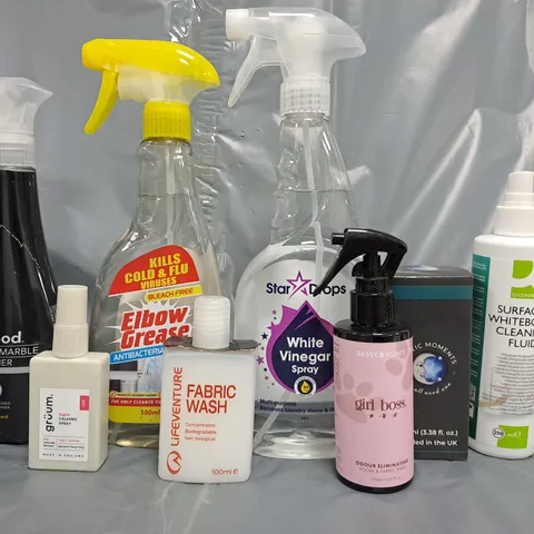 APPROXIMATELY 30 ASSORTED HOUSEHOLD ITEMS TO INCLUDE ELBOW GREASE, FABRIC WASH, ETC - COLLECTION ONLY