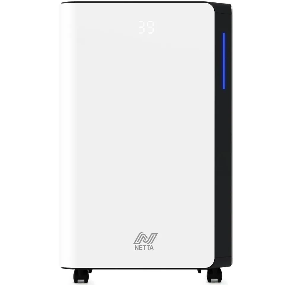 BOXED NETTA 20L LOW ENERGY DEHUMIDIFIER - DIGITAL CONTROL PANEL, AIR FILTER, AUTO RESTART 345W
