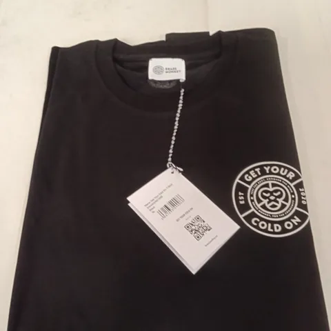 BOX OF BRASS MONKEY T-SHIRTS - BLACK SIZE XL APPROXIMATELY 14
