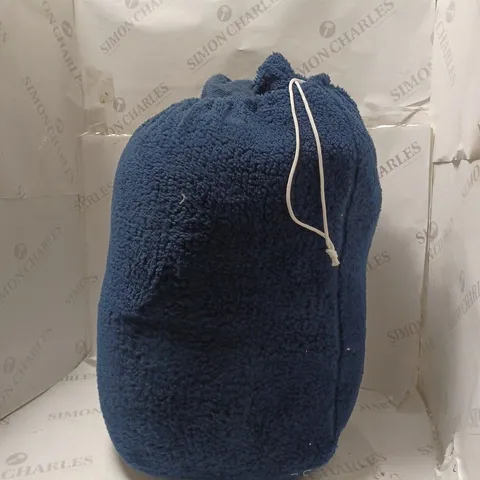 UNBRANDED NAVY TEDDY DUVET SET - SIZE UNSPECIFIED
