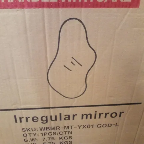 BOXED IRREGULAR MIRROR 