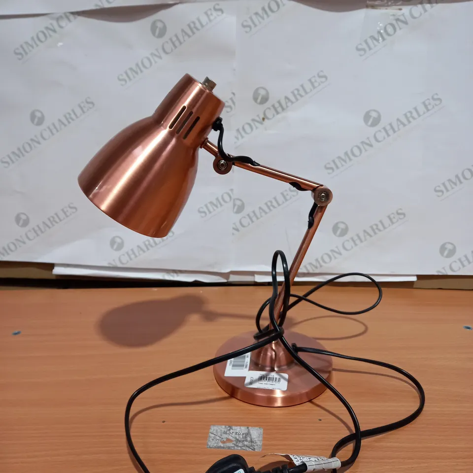 JOHN LEWIS TONY TASK COPPER TABLE LAMP