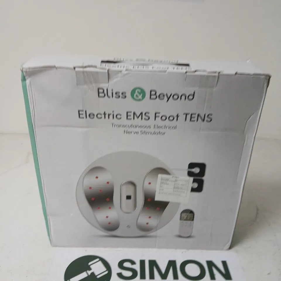 BLISS & BEYOND ELECTRIC EMS FOOT TENS – BOXED