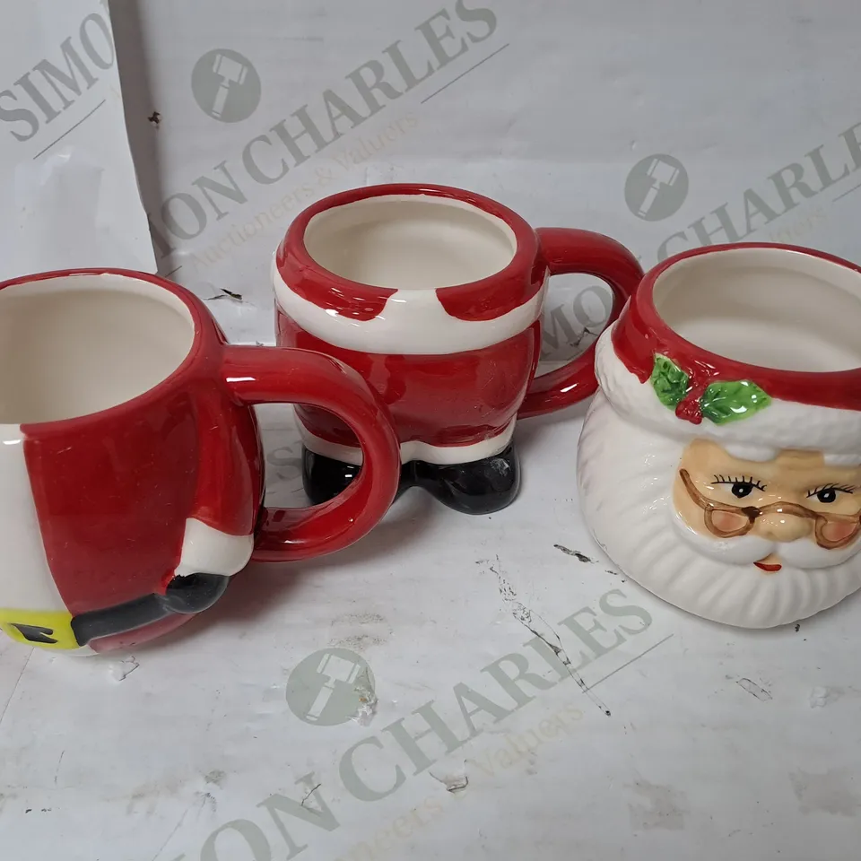 3X SANTA CUPS