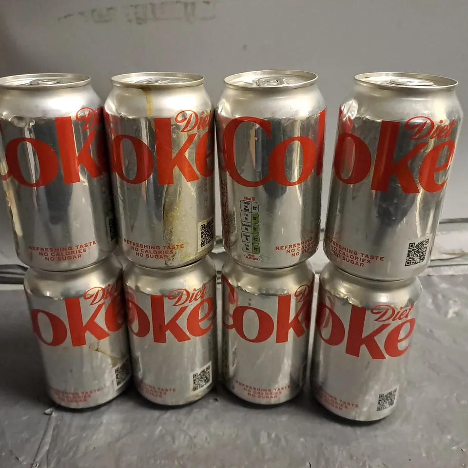 LOT OF 22 330ML CANS OF DIET COKE