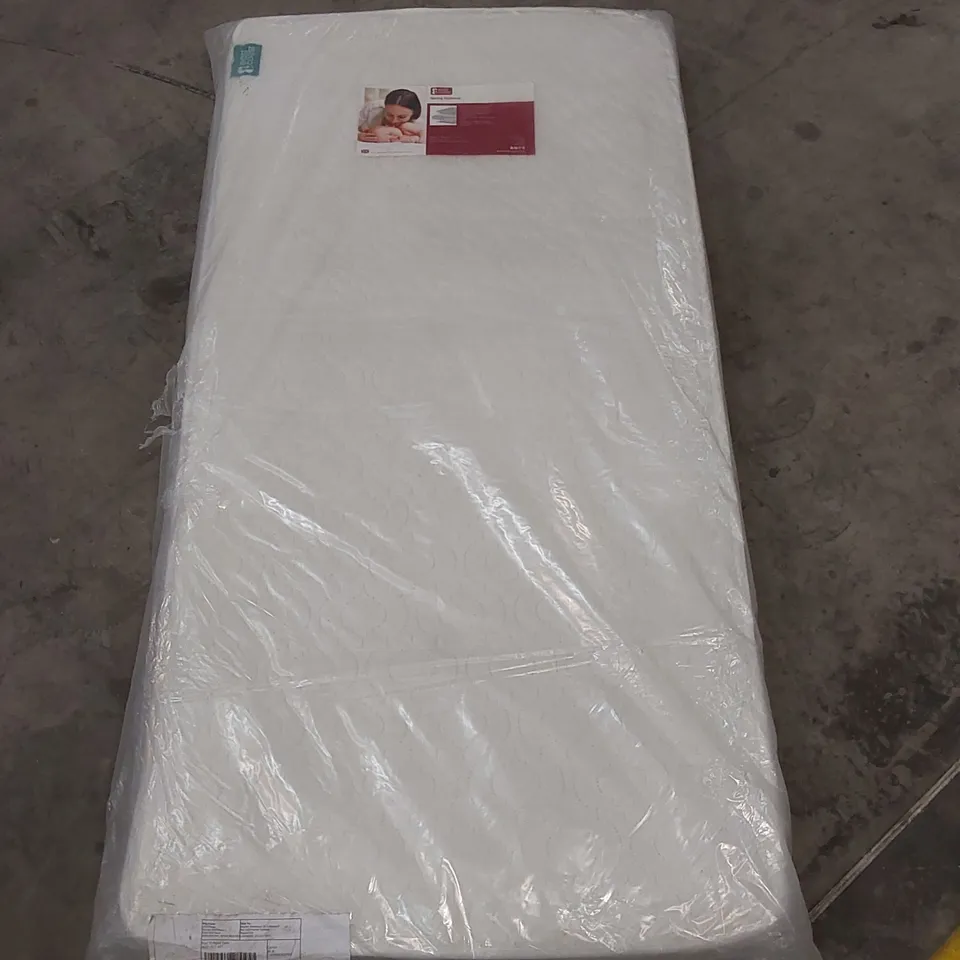 QUALITY BAGGED EAST COAST SPRING COT MATTRESS // SIZE: 140cm L X 70cm W X 10cm D