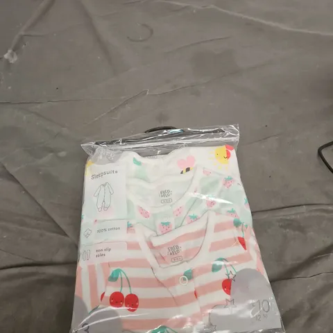 FRED & FLO BABY SLEEPSUITS – 100% COTTON, PACK OF 3