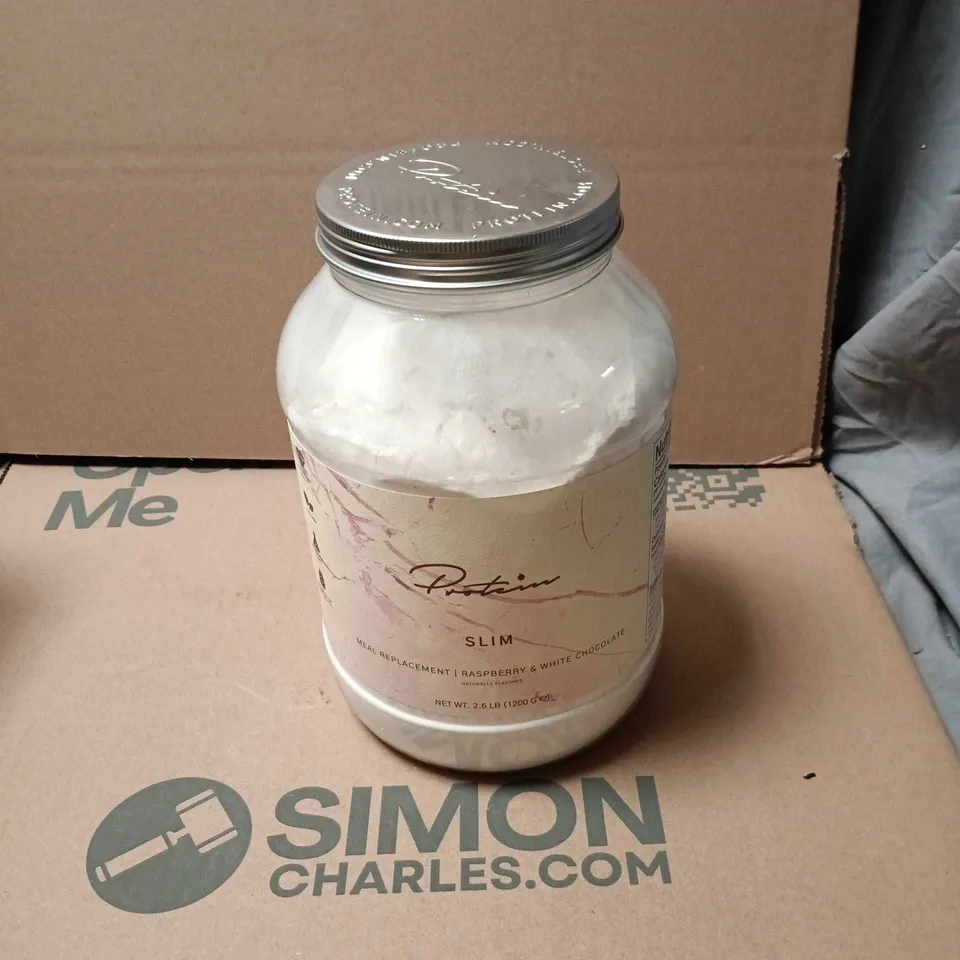 PROTEIN.COM SLIM 2.6LB MEAL REPLACEMENT, RASPBERRY AND WHITE CHOCOLATE