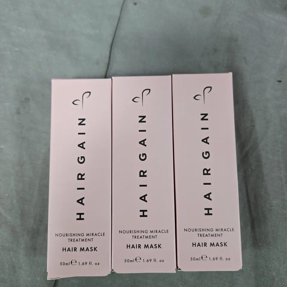 HAIR GAIN NOURISHING MIRACLE TREATMENT HAIR MASK - 50 ML (SET OF 3)