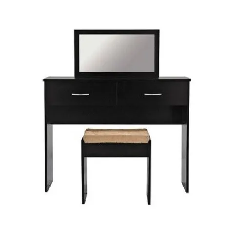 BRAND NEW BOXED CHEVAL DRESSER AND STOOL BLACK