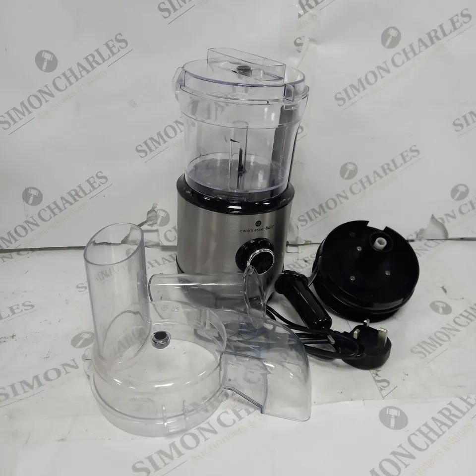 COOK'S ESSENTIALS 400ML COMPACT DOUBLE BLADE FOOD PROCESSOR