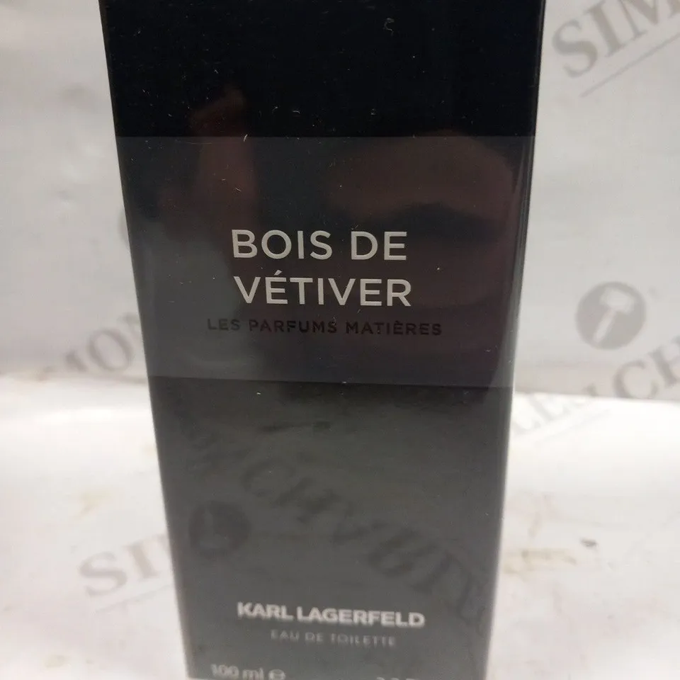 BOXED AND SEALED BOIS DE VETIVER KARL LAGERFELD EAU DE TOILETTE 100ML