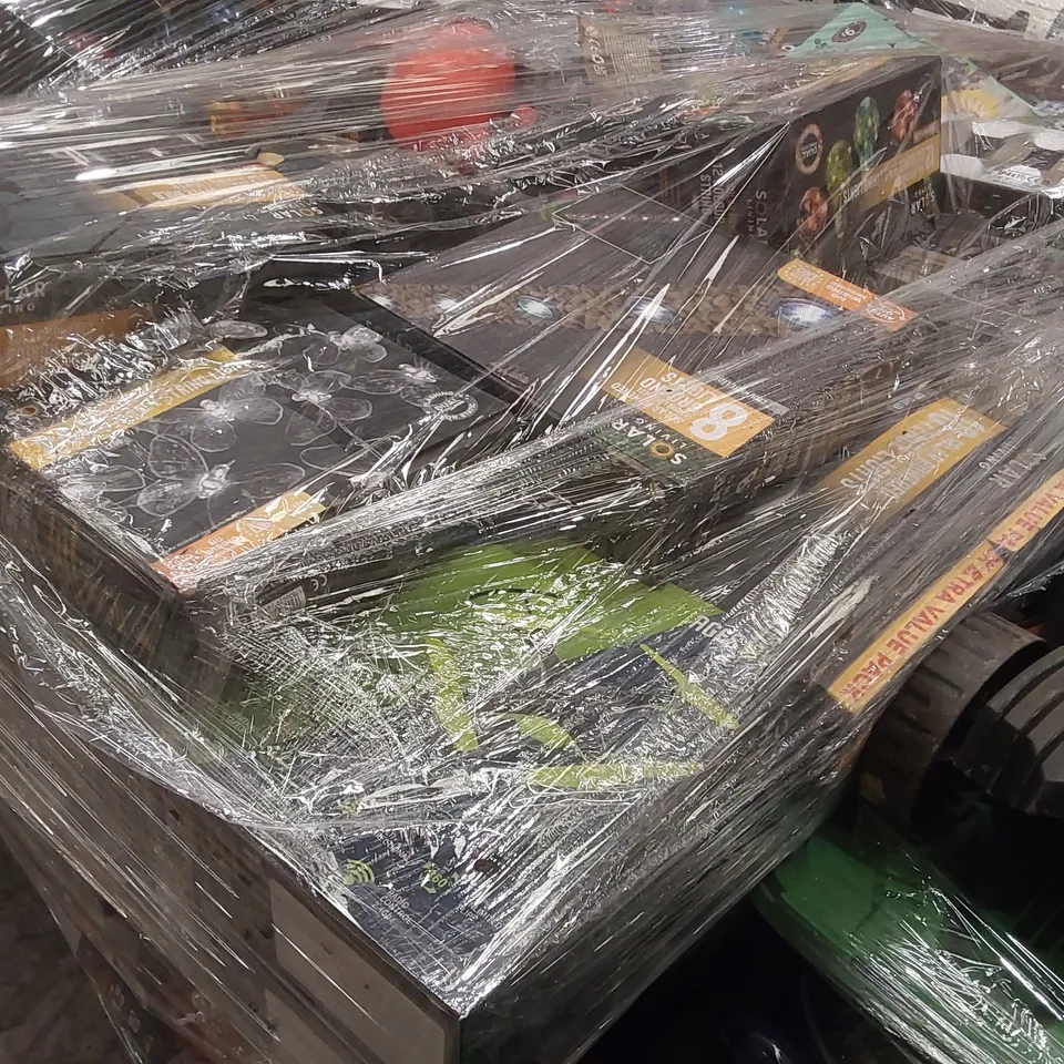PALLET CONTAINING A LARGE ASSORTMENT OF UNCHECKED ELECTRICAL PRODUCTS INCLUDING: STRING LIGHTS, RC DRONES, RC STUNT VEHICLE ECT